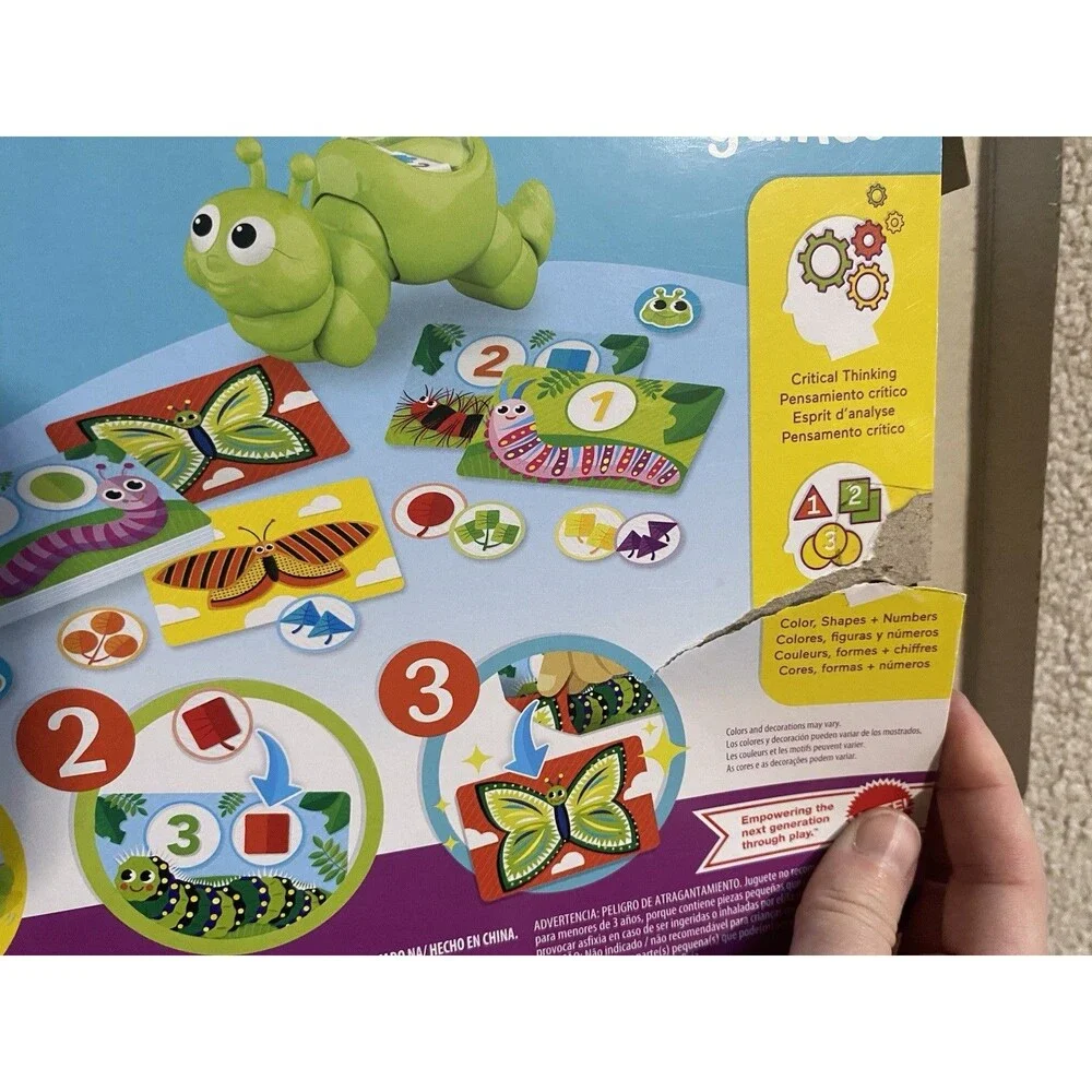 Fisher-Price Patty-Pillar Game 100% Complete Learning Skills Ages 3+